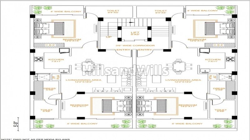 ₹70 Lac | 2bhk apartment for sale  in mayfair colony near dit university dehradun